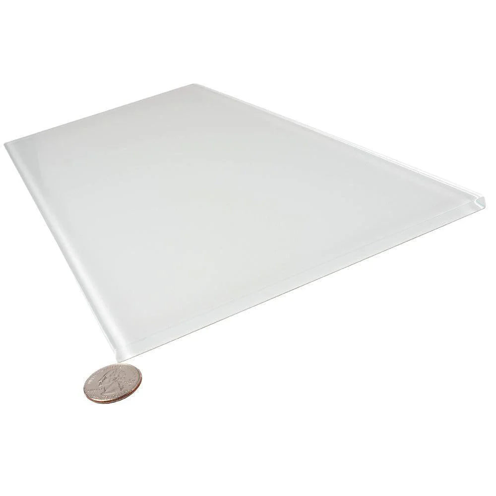 Glacier Pure White 8X16 Polished Glass Tile - Image 3