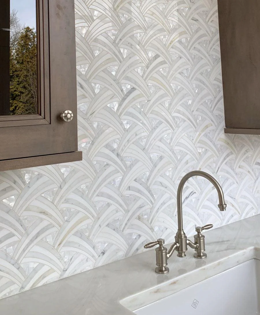 Pearl Sail Waterjet Mosaic Tile - Image 7